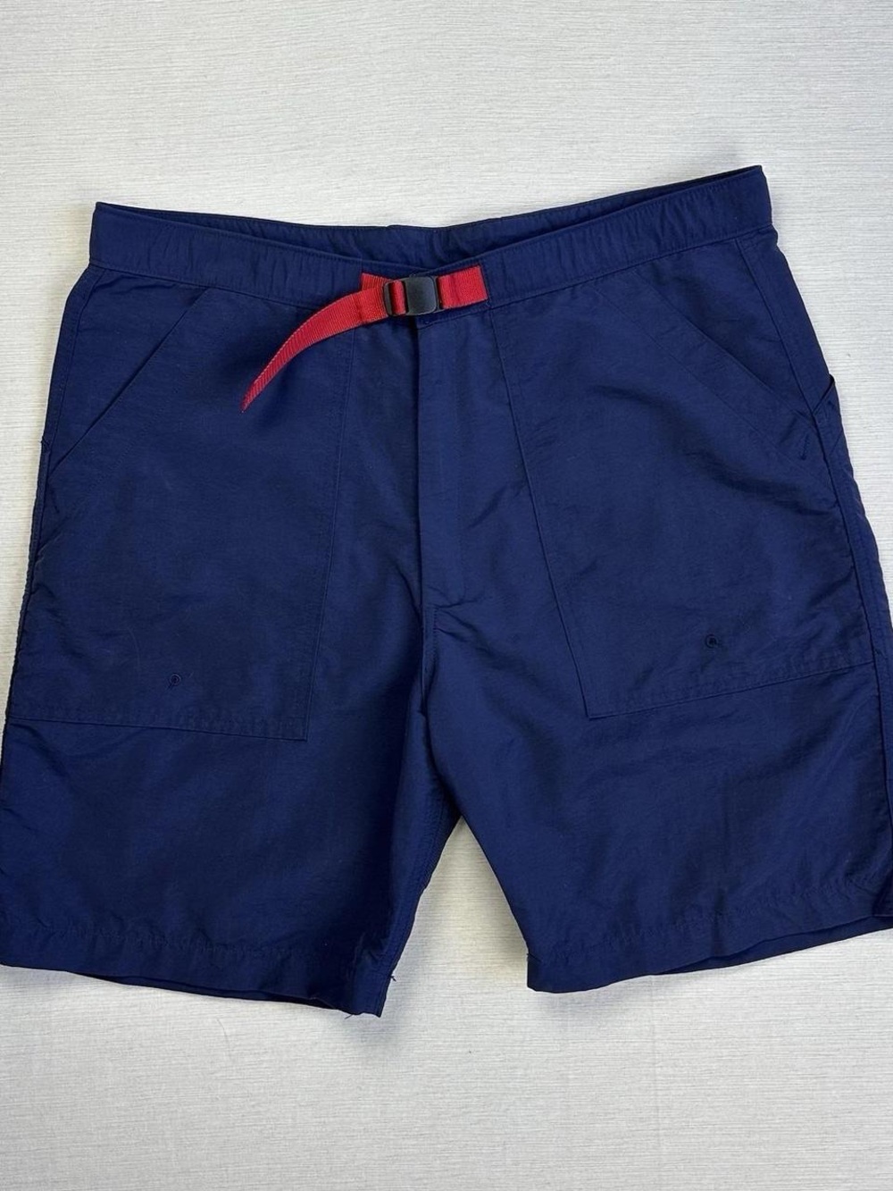Topo Designs Navy Mountain Shorts Belted Rip Stop - Size Men’s Small